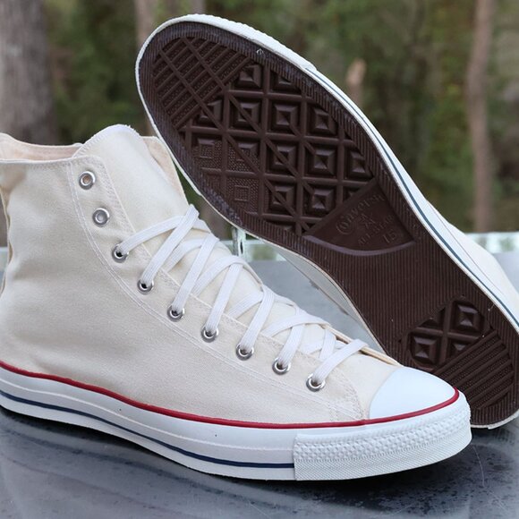 Vintage Converse Chuck Taylor All Star Hi Top White Made in USA Men’s 15 - Picture 4 of 13
